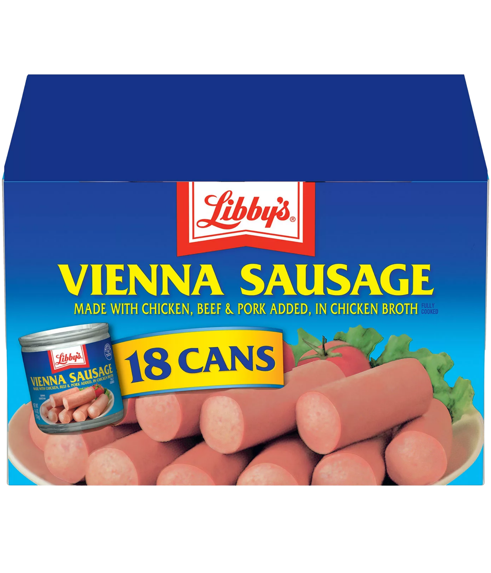 Libby's Vienna Sausage, Canned Sausage 4.6 oz 18 pack Lobo