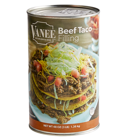 Vanee 48 oz. Beef Taco Filling