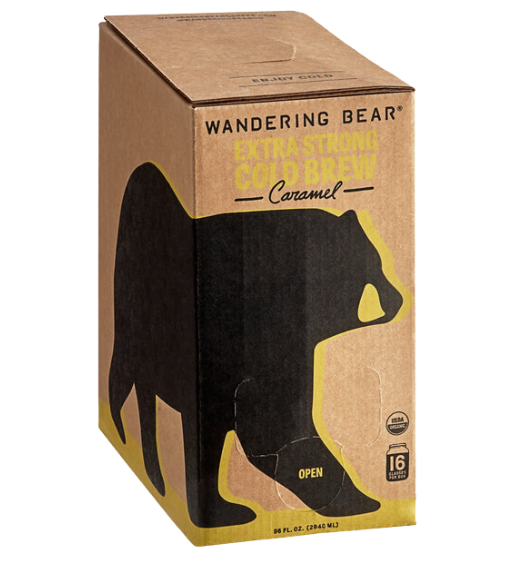 Wandering Bear Bag in Box Organic Caramel Cold Brew Coffee 96 fl. oz.