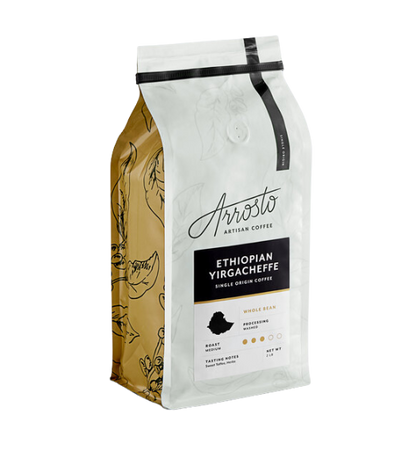 Arrosto Ethiopia Yirgacheffe Single Origin Whole Bean Coffee 2 lb.