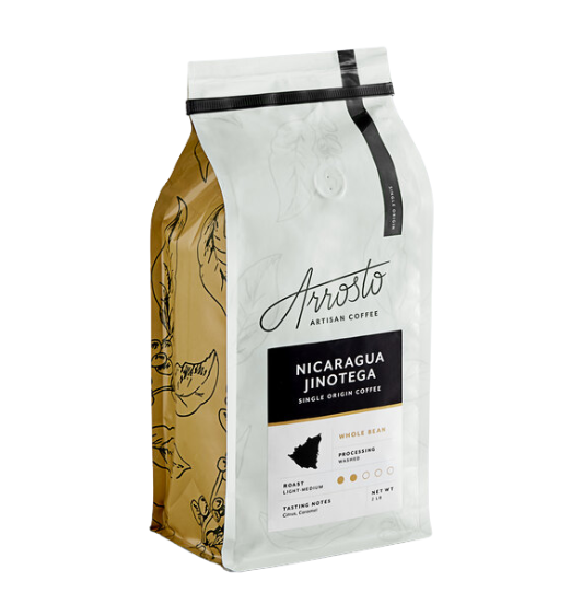 Arrosto Nicaragua Jinotega Single Origin Whole Bean Coffee 2 lb.