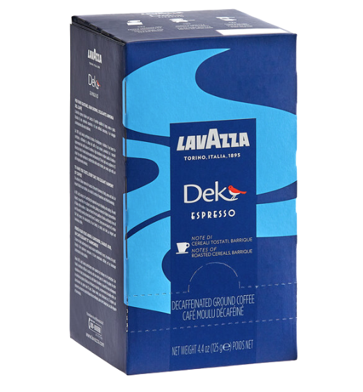 Lavazza Dek Decaf Single Serve Espresso Pods - 108/Case