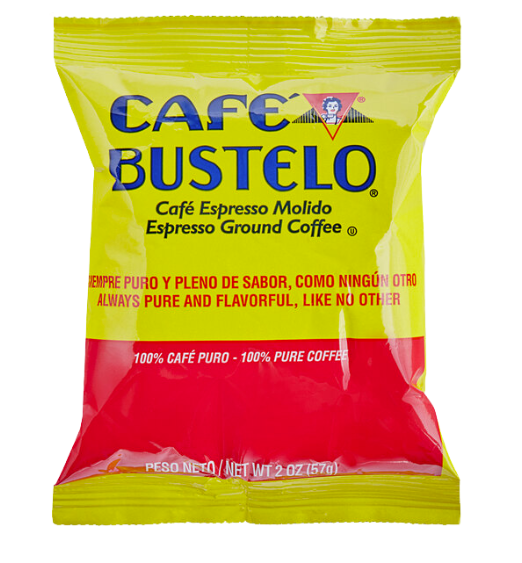 Cafe Bustelo Espresso Ground Coffee Packet 2 oz. - 30/Case