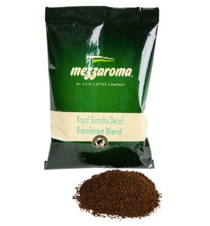 Ellis Mezzaroma 2.5 oz. Royal Sumatra Decaf Coffee Packet - 24/Case