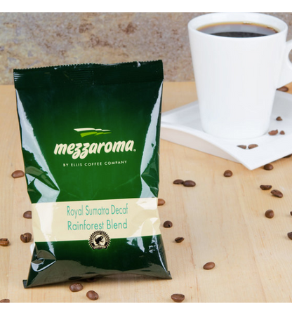 Ellis Mezzaroma 2.5 oz. Royal Sumatra Decaf Coffee Packet - 24/Case