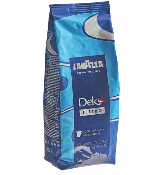 Lavazza Dek Filtro Decaf Whole Bean Filter Coffee 1.1 lb.