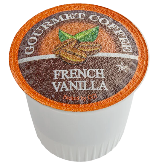 Caffe de Aroma French Vanilla Coffee Single Serve Cups - 12/Box