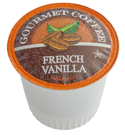 Caffe de Aroma French Vanilla Coffee Single Serve Cups - 12/Box