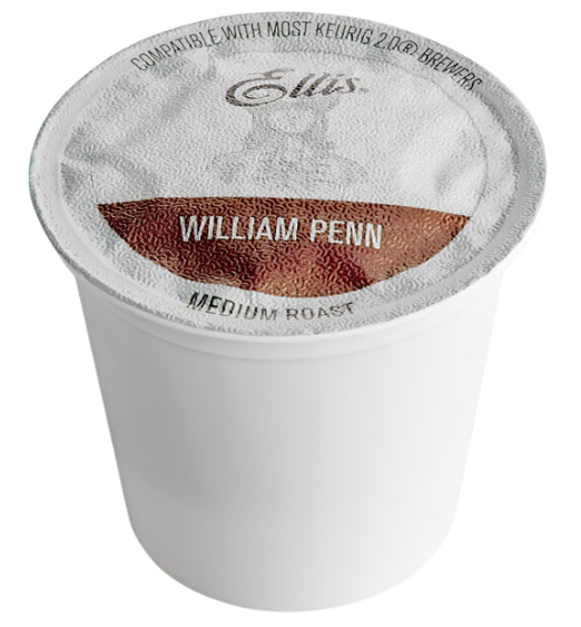 Ellis William Penn Coffee Single Serve Cups - 24/Box