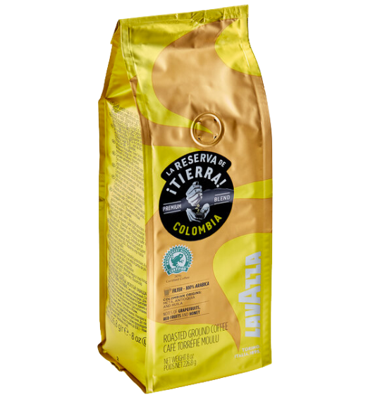 Lavazza Tierra! Colombia Coarse Ground Coffee 8 oz.