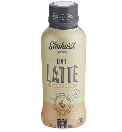 Elmhurst Single Serve Flash Brew Oat Latte 12. fl. oz. - 12/Case