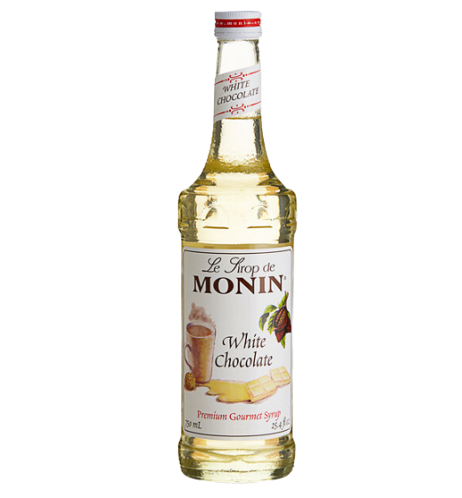 Monin Premium White Chocolate Flavoring Syrup 750 mL