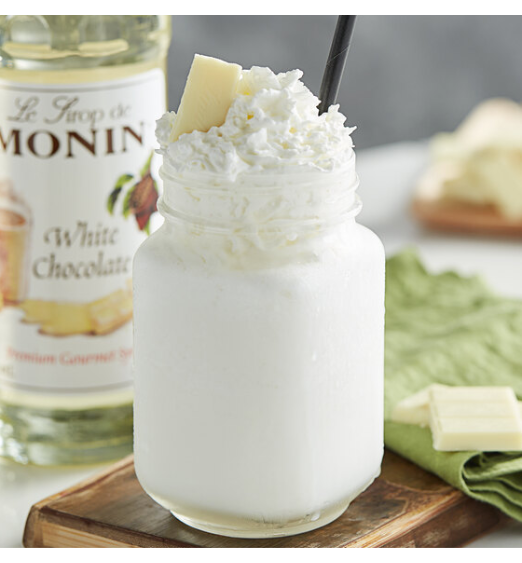 Monin Premium White Chocolate Flavoring Syrup 750 mL