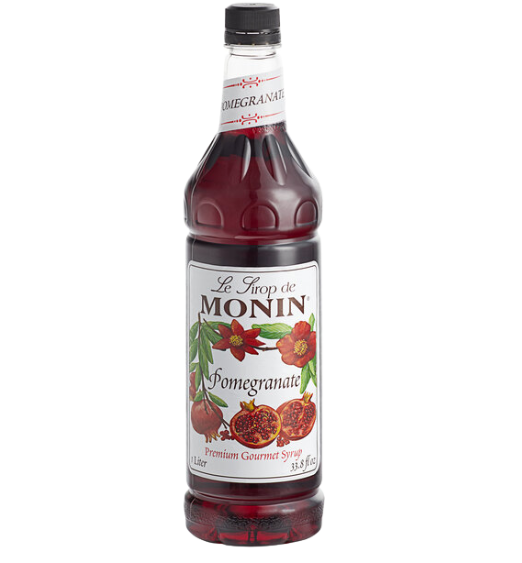 Monin Premium Pomegranate Flavoring / Fruit Syrup 1 Liter