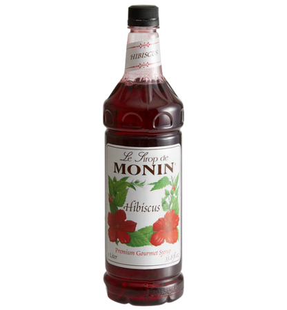 Monin Premium Hibiscus Flavoring Syrup 1 Liter
