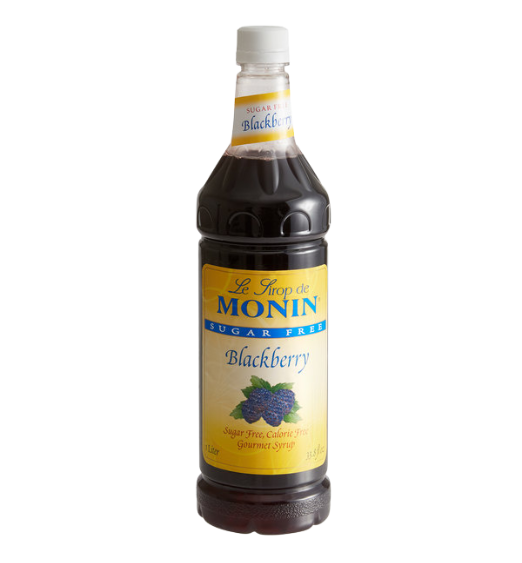 Monin Sugar Free Blackberry Flavoring Syrup 1 Liter