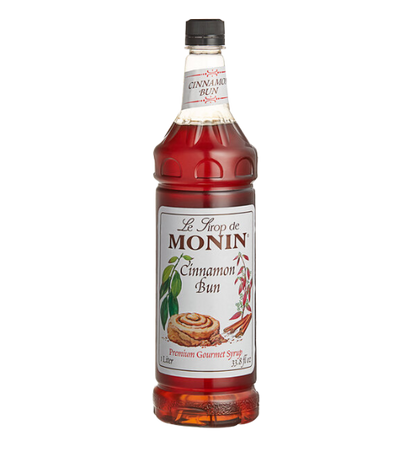 Monin Premium Cinnamon Bun Flavoring Syrup 1 Liter