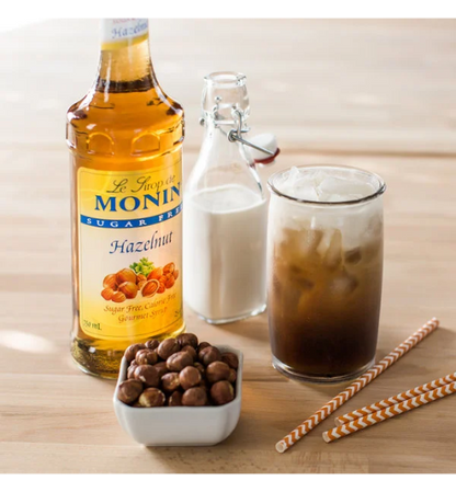 Monin Sugar Free Hazelnut Flavoring Syrup 750 mL