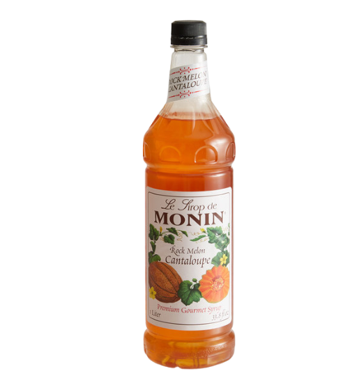 Monin Premium Rock Melon Cantaloupe Flavoring Syrup 1 Liter