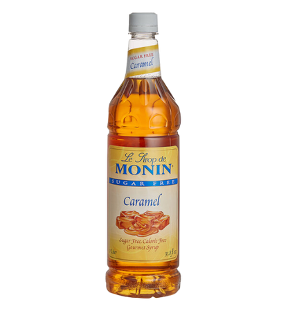 Monin Sugar Free Caramel Flavoring Syrup 1 Liter