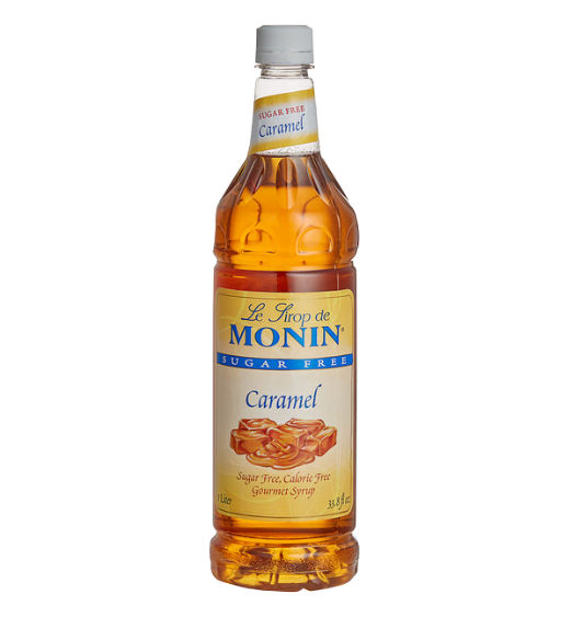 Monin Sugar Free Caramel Flavoring Syrup 1 Liter