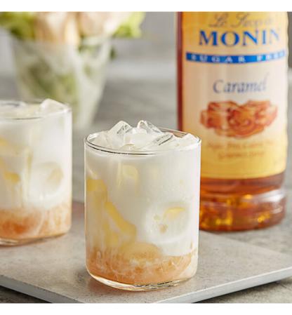 Monin Sugar Free Caramel Flavoring Syrup 1 Liter