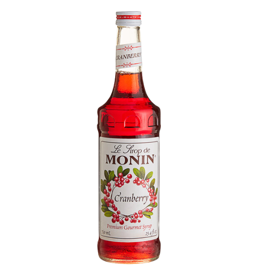 Monin Premium Cranberry Flavoring / Fruit Syrup 750 mL