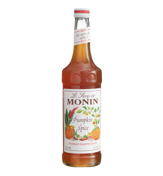 Monin Premium Pumpkin Spice Flavoring Syrup 750 mL