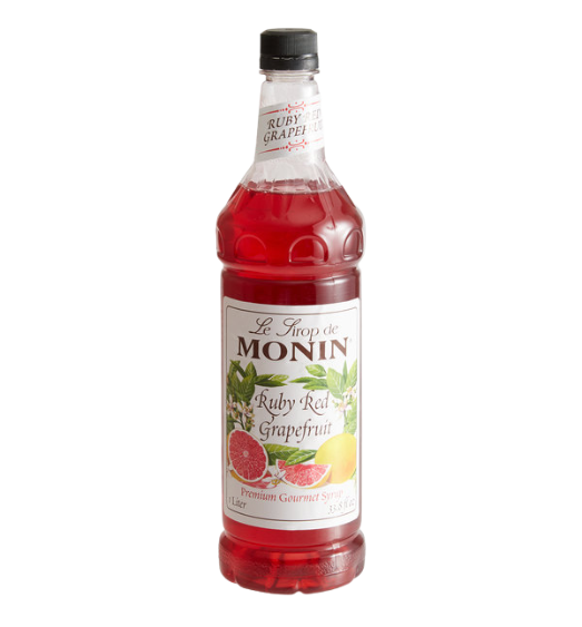 Monin Premium Ruby Red Grapefruit Flavoring Syrup 1 Liter