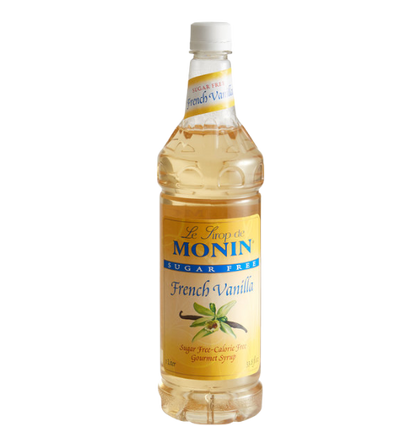 Monin Sugar Free French Vanilla Flavoring Syrup 1 Liter