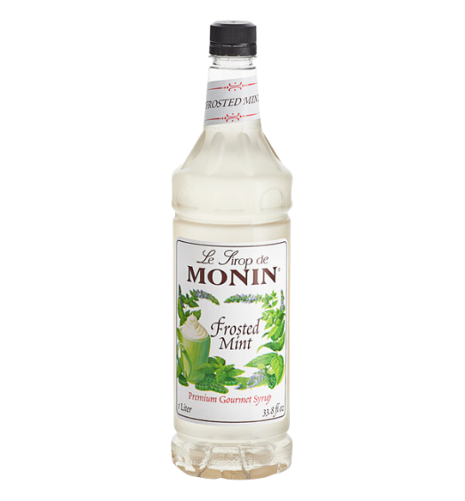 Monin Premium Frosted Mint Flavoring Syrup 1 Liter