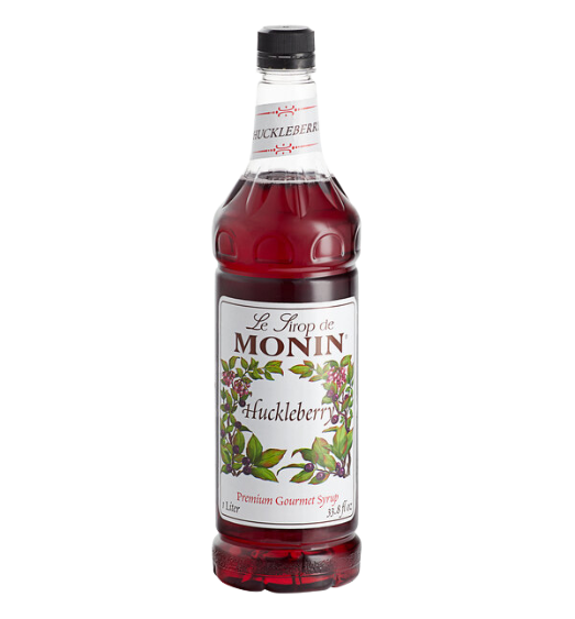 Monin Premium Huckleberry Flavoring / Fruit Syrup 1 Liter