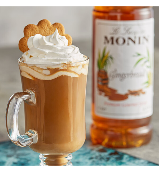 Monin Premium Gingerbread Flavoring Syrup 1 Liter