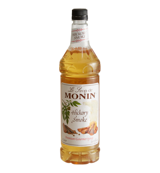 Monin Premium Hickory Smoke Flavoring Syrup 1 Liter