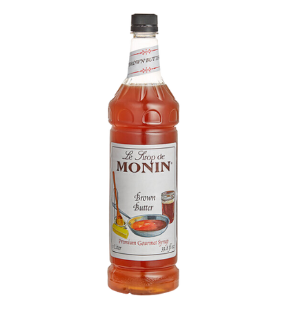 Monin Premium Brown Butter Flavoring Syrup 1 Liter