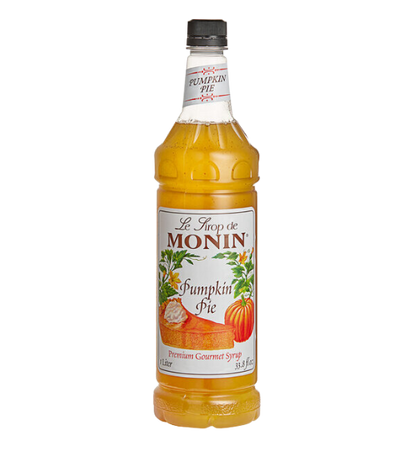 Monin Premium Pumpkin Pie Flavoring Syrup 1 Liter