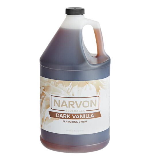 Narvon Dark Vanilla Syrup 1 Gallon