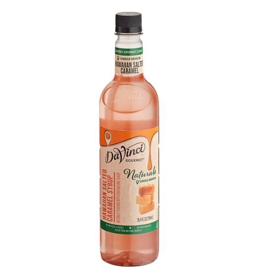 DaVinci Gourmet All-Natural Hawaiian Salted Caramel Flavoring Syrup 750 mL