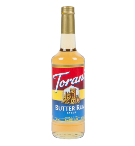 Torani Butter Rum Flavoring Syrup 750 mL