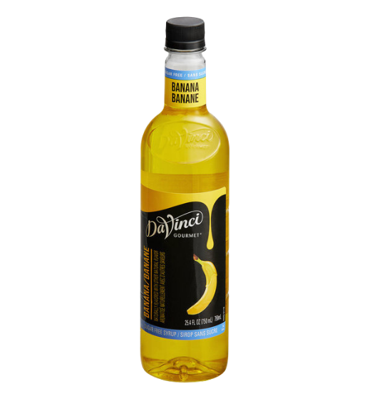 DaVinci Gourmet Sugar Free Banana Flavoring / Fruit Syrup (Various Sizes)