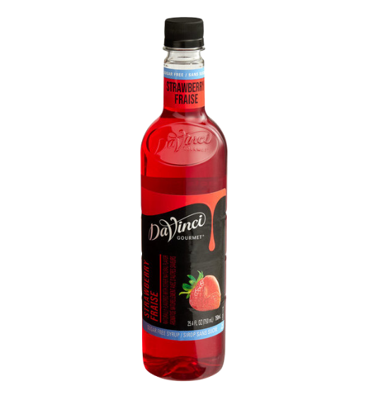 DaVinci Gourmet Sugar Free Strawberry Flavoring / Fruit Syrup 750 mL