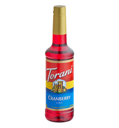 Torani Cranberry Flavoring Syrup 750 mL Plastic Bottle