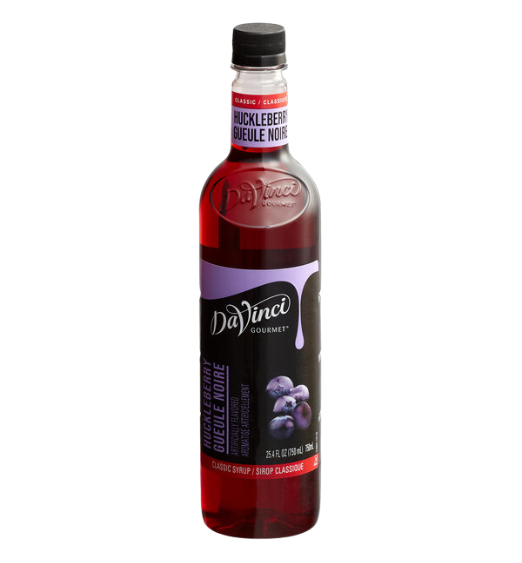 DaVinci Gourmet Classic Huckleberry Flavoring / Fruit Syrup 750 mL