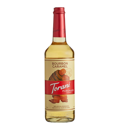 Torani Puremade Bourbon Caramel Flavoring Syrup 750 mL