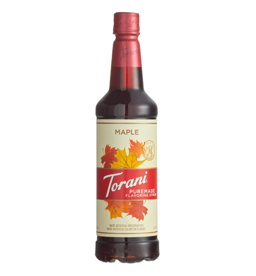 Torani Puremade Maple Flavoring Syrup 750 mL Plastic Bottle