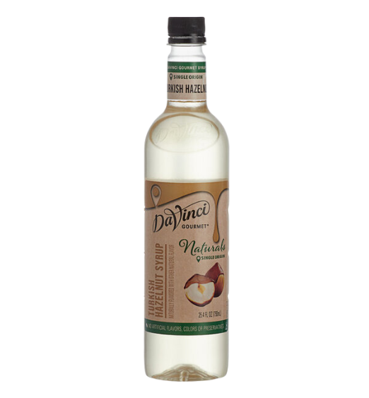 DaVinci Gourmet All-Natural Turkish Hazelnut Flavoring Syrup 750 mL