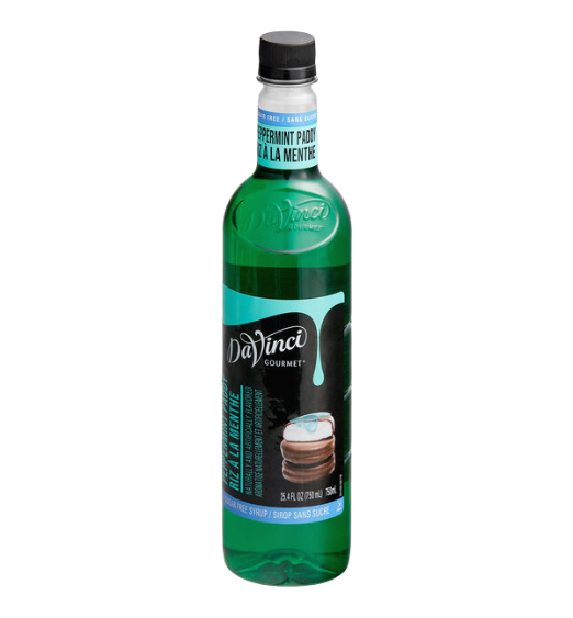 DaVinci Gourmet Sugar Free Peppermint Paddy Flavoring Syrup 750 mL