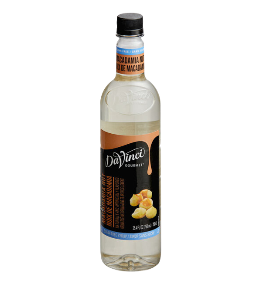 DaVinci Gourmet Sugar Free Macadamia Nut Flavoring Syrup 750 mL