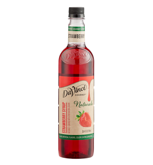 DaVinci Gourmet All-Natural Strawberry Flavoring / Fruit Syrup 750 mL