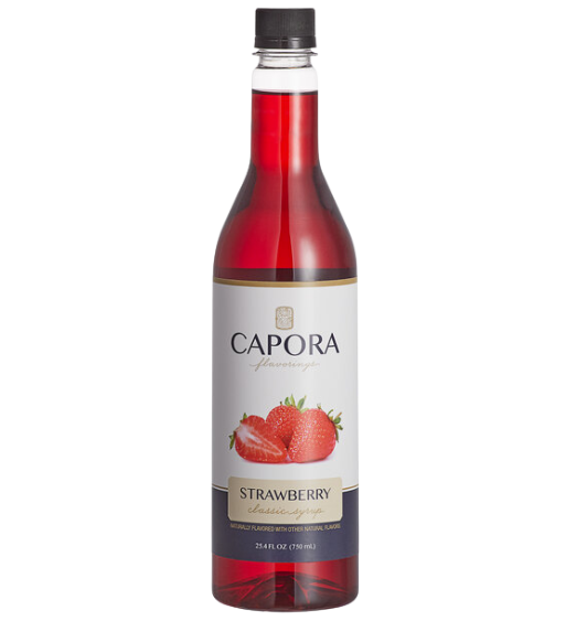 Capora Strawberry Flavoring Syrup 750 mL